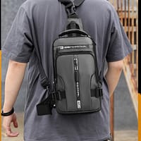 3388300 Nylon USB Charging Pack Chest Bags