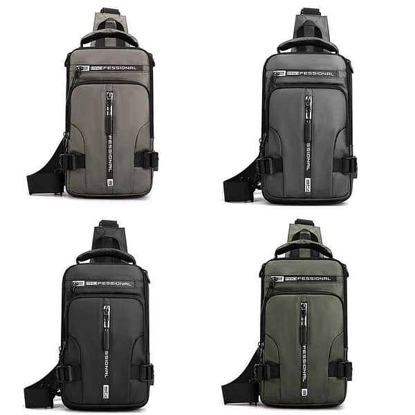 3388302 Nylon USB Charging Pack Chest Bags